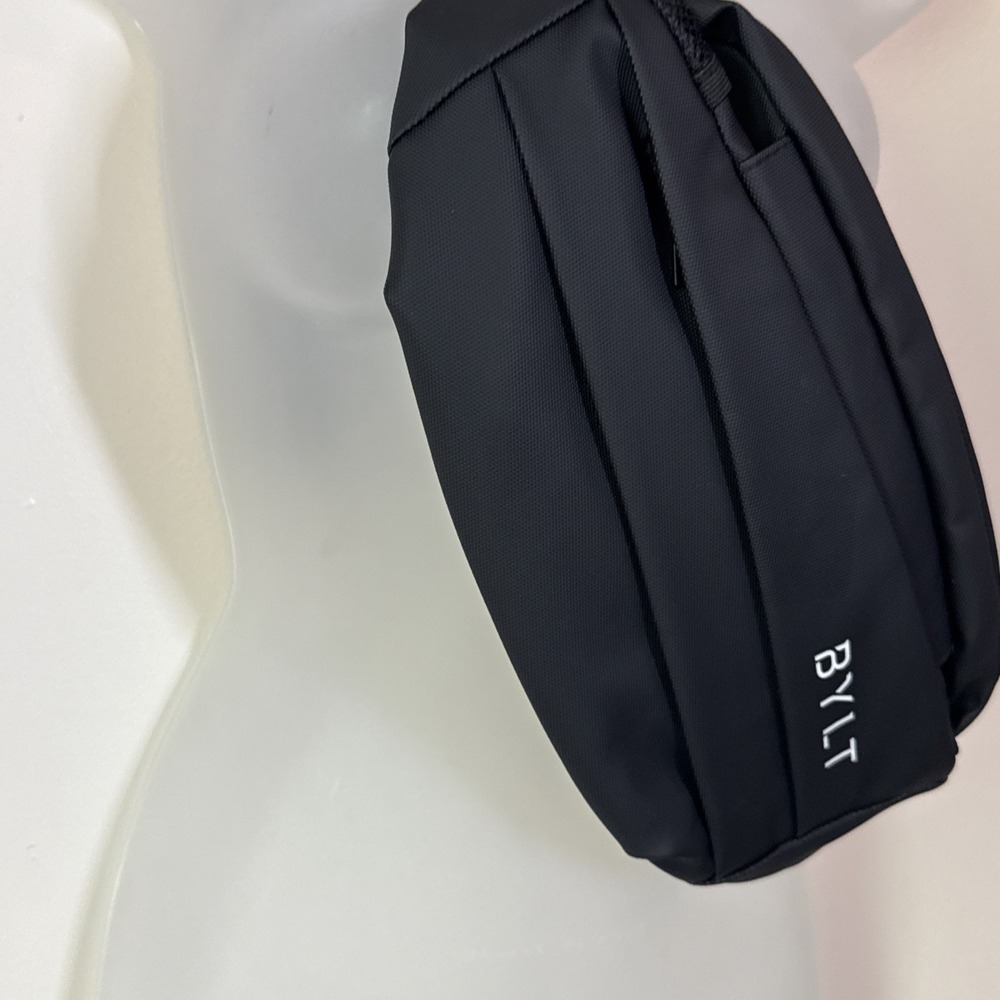 BYLT Water Resistant Crossbody Sling Bag Black 2L Travel Commuter Hiking NWOT - Picture 2 of 10